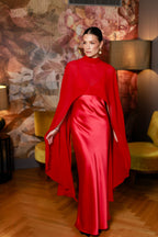 Maxi garuma satīna kleita|JADORE