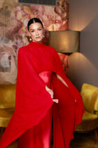 Maxi garuma satīna kleita|JADORE