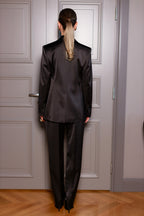 Straight-Leg Satin Pants | FREDA