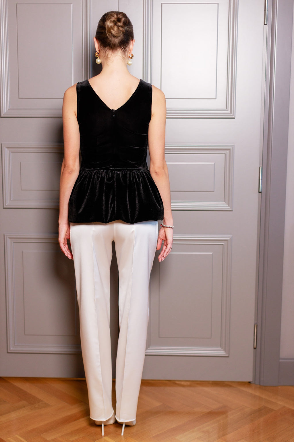 Straight-Leg Satin Pants | FREDA