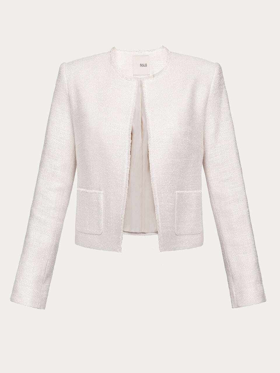 Short cream-colored jacket without hardware | KOKO Nolo Store