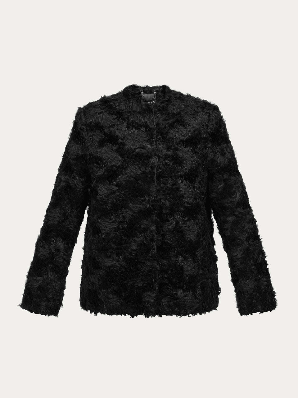 Stylish minimalist coat-jacket in black tone | HOSHI Nolo Store