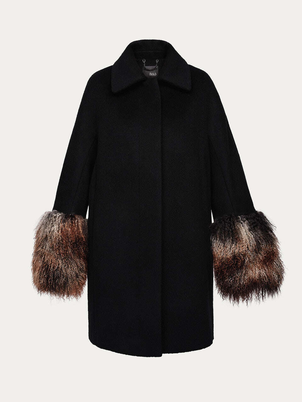 Elegant straight-cut coat in grey tones | HIDEKO Nolo Store