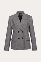 Classic tweed jacket with double row of buttons| CHIESA Nolo Store