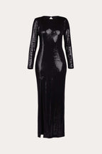 Black dress with a striking cutout in the back | MINORU Nolo Store