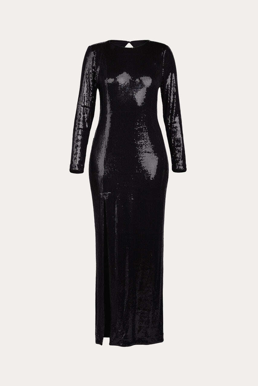 Black dress with a striking cutout in the back | MINORU Nolo Store