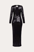 Black dress with a striking cutout in the back | MINORU Nolo Store