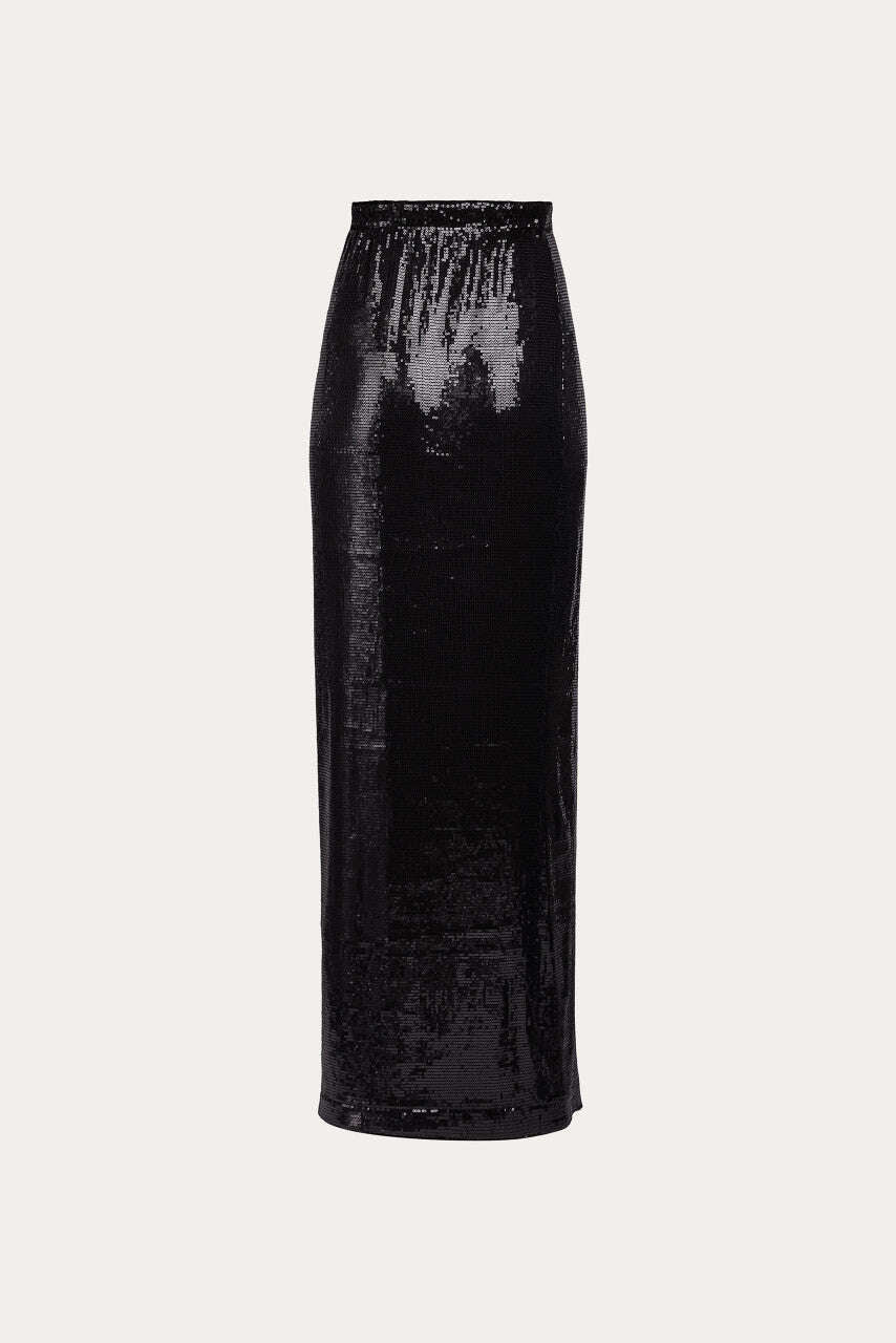 Black holiday filter long skirt with slit | YAIOI Nolo Store