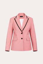 Classic rose-tone jacket with contrasting trim | ICHIRO Nolo Store
