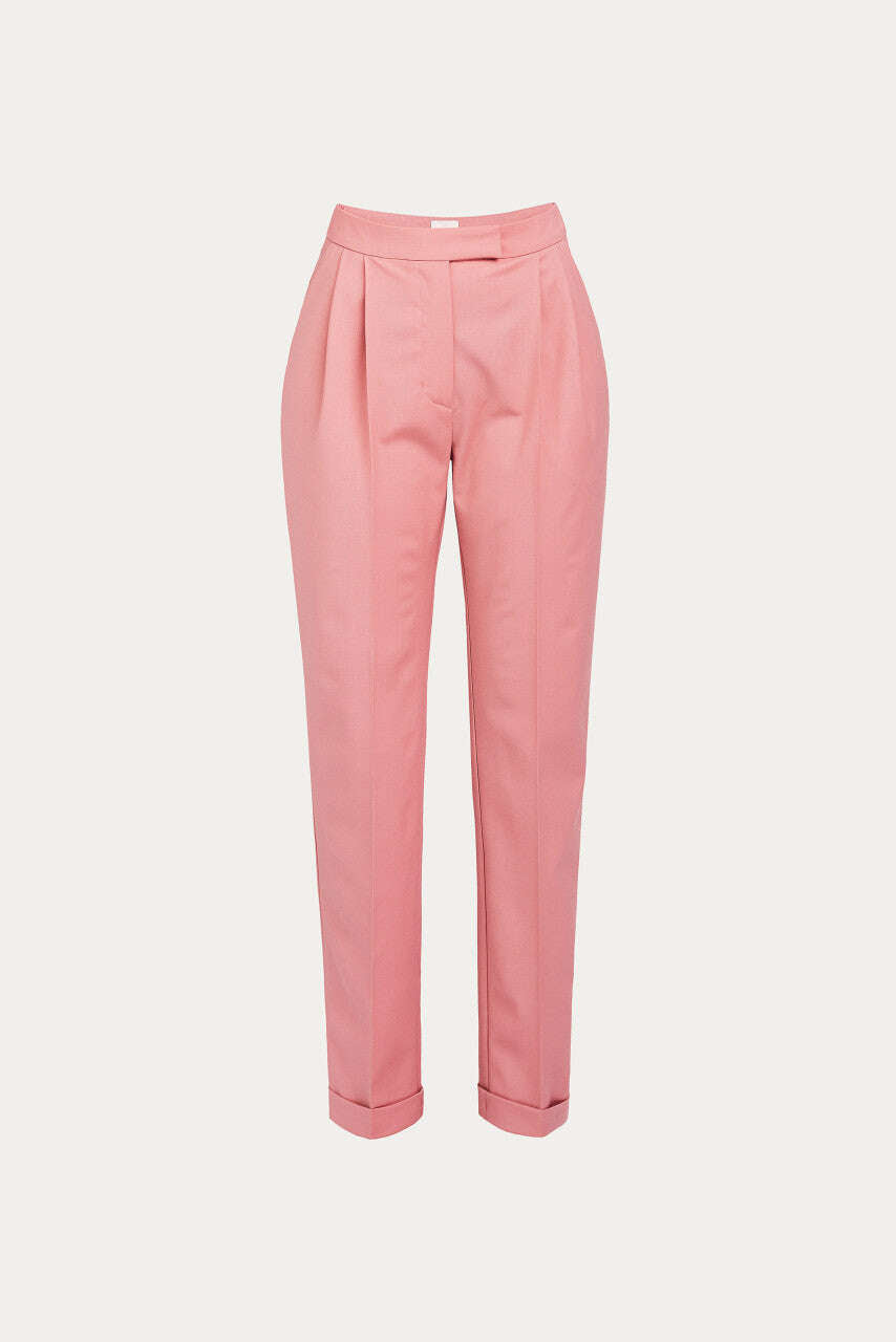 Classic high-waisted rose tone trousers | KERO Nolo Store