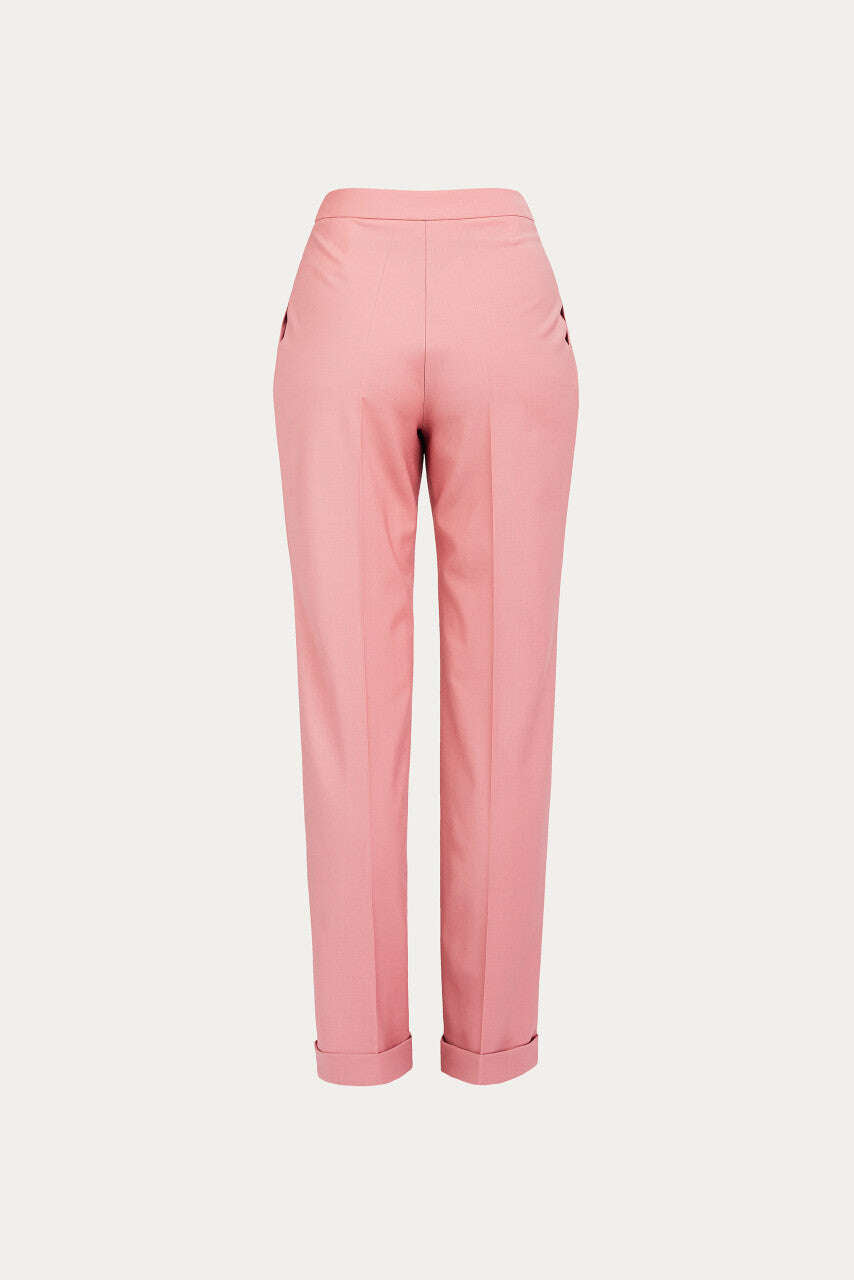 Classic high-waisted rose tone trousers | KERO Nolo Store