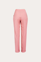 Classic high-waisted rose tone trousers | KERO Nolo Store