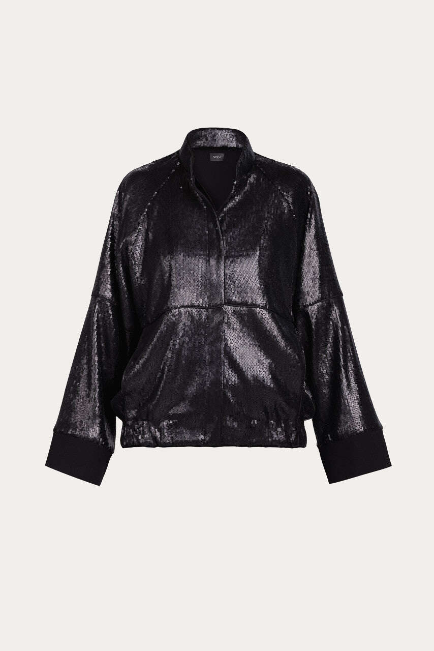Black filter festival bomber jacket | AXE Nolo Store