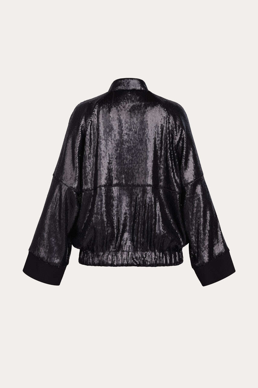 Black filter festival bomber jacket | AXE Nolo Store