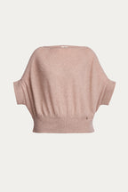 Light cashmere and merino wool sweater with short sleeves | YUUN