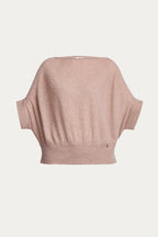 Light cashmere and merino wool sweater with short sleeves | YUUN