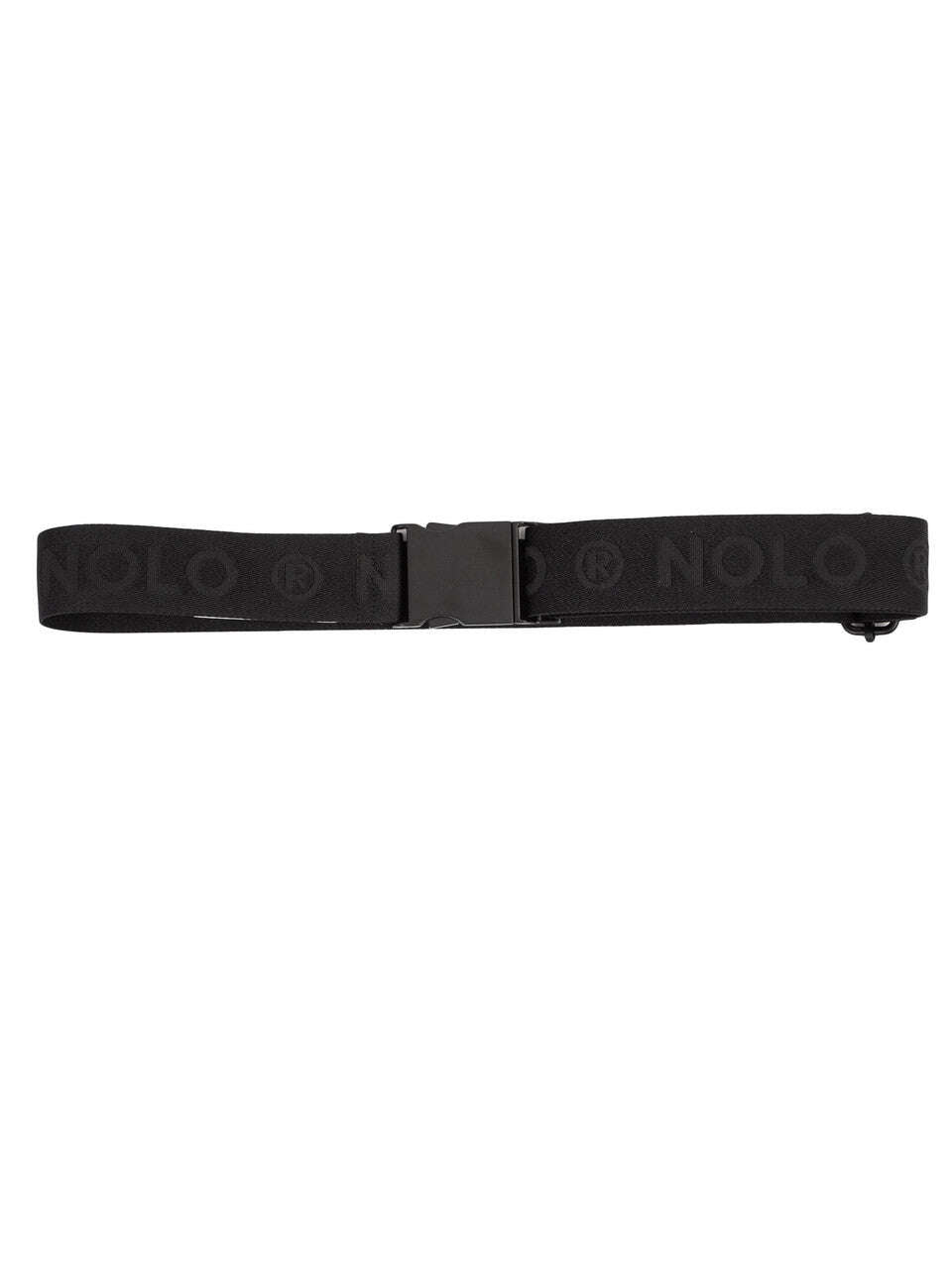 Black Adjustable Ribbon Belt With Metal Buckle | NOLO R Nolo Store