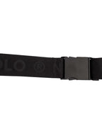 Black Adjustable Logo Ribbon Belt | ASTRA Nolo Store