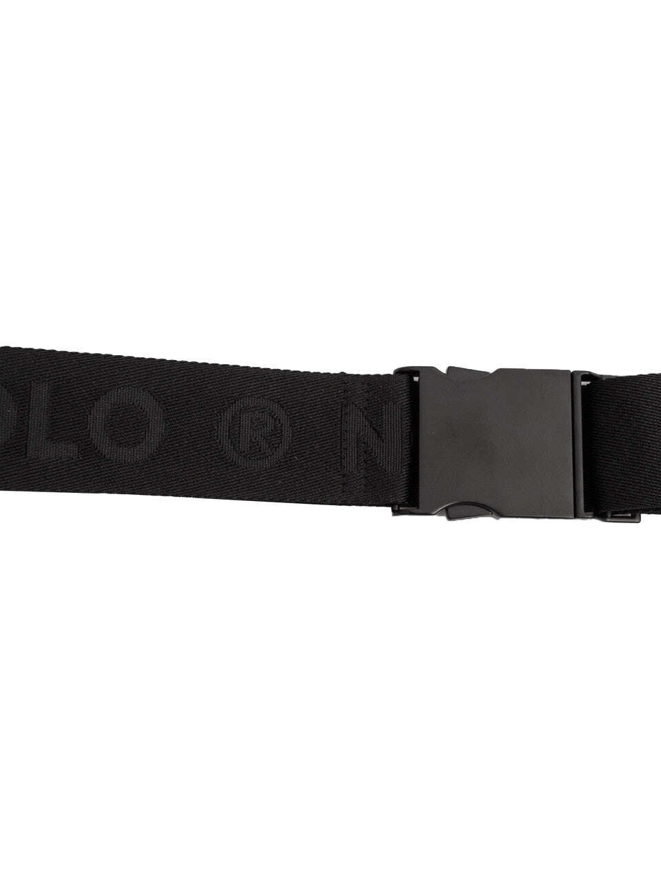 Black Adjustable Logo Ribbon Belt | ASTRA Nolo Store