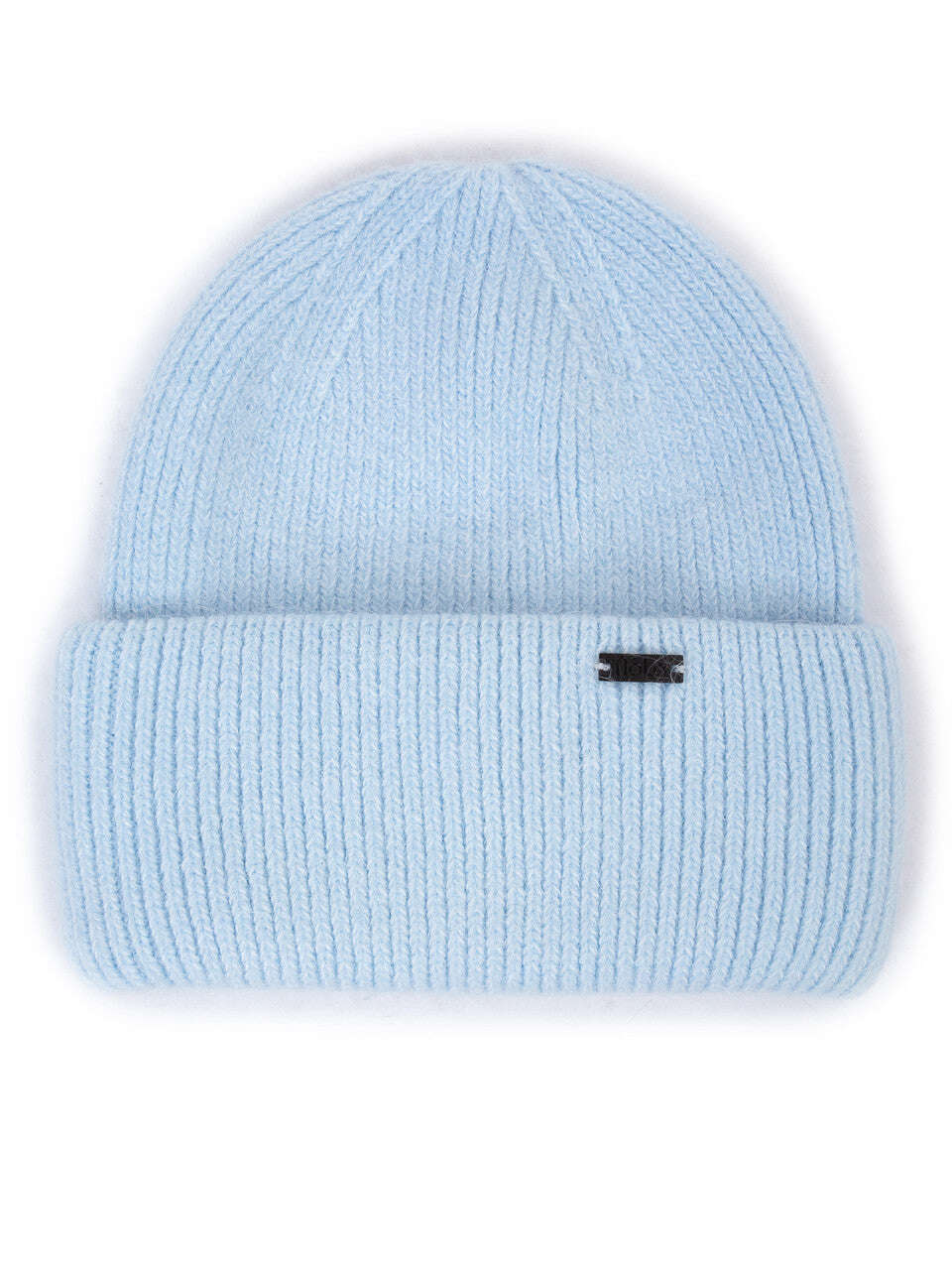 Sky Blue Knit Angora Wool Beanie Hat | YUKI Nolo Store