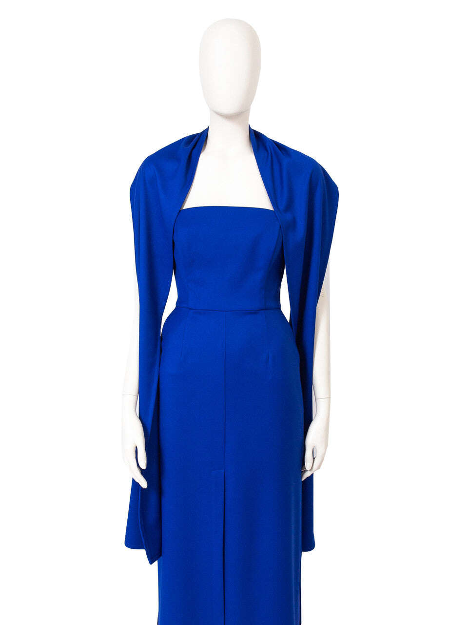 Cobalt Blue Long Viscose-Mix Scarf | KURA Nolo Store