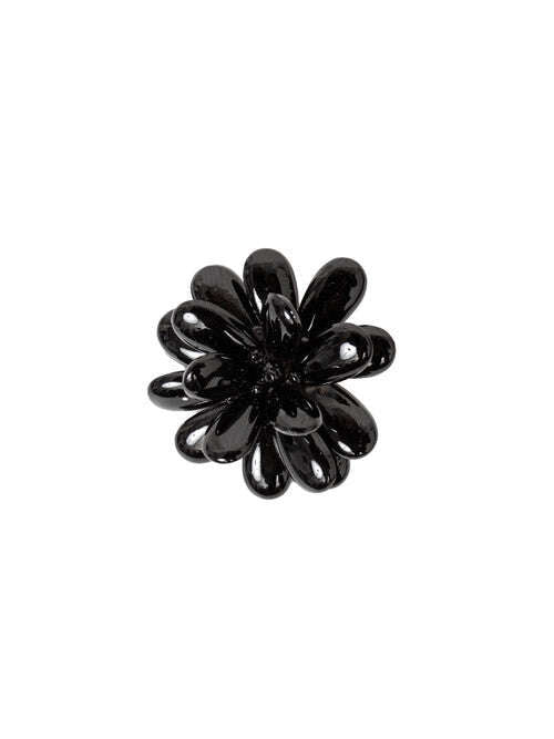 Black Acrylic Flower Brooch | AGNE Nolo Store