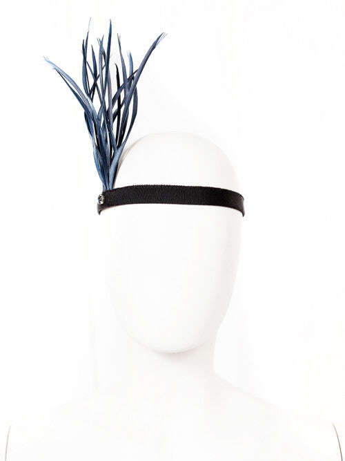 Blue Feather Headband Hair Accessory | INDI Nolo Store