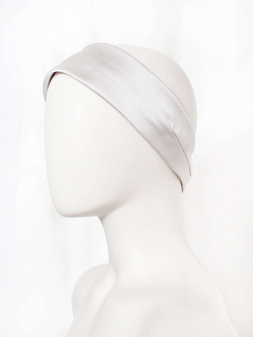 Light Gray Satin Headband Hair Accessory | HIMARI Nolo Store