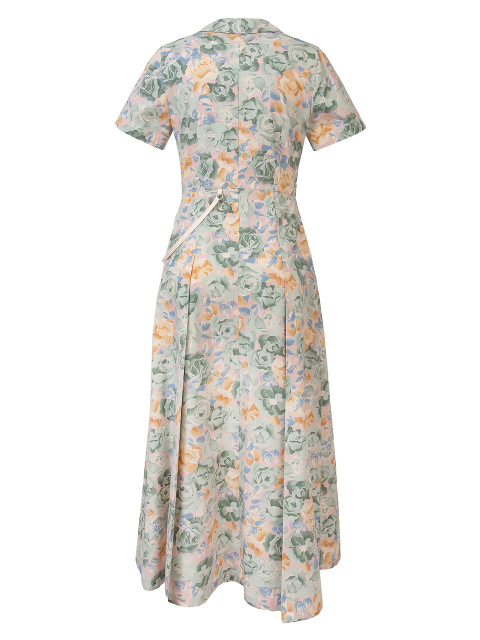 Midi kleita ar ziedu apdruku ar rāvējslēdzēju priekšpusē | HARO