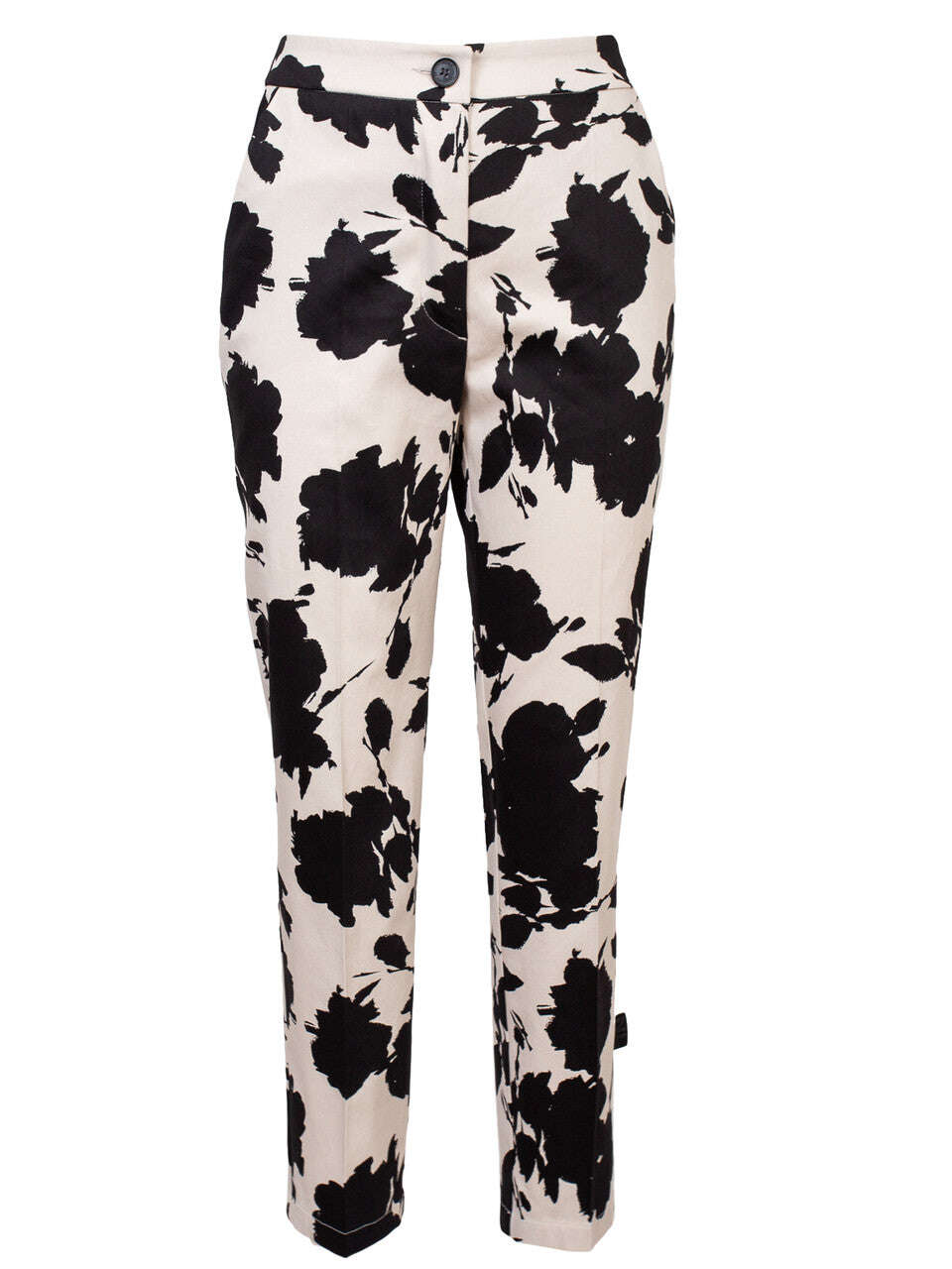 Abstract Printed Tapered Suit Cotton Trousers | LILYA Nolo Store