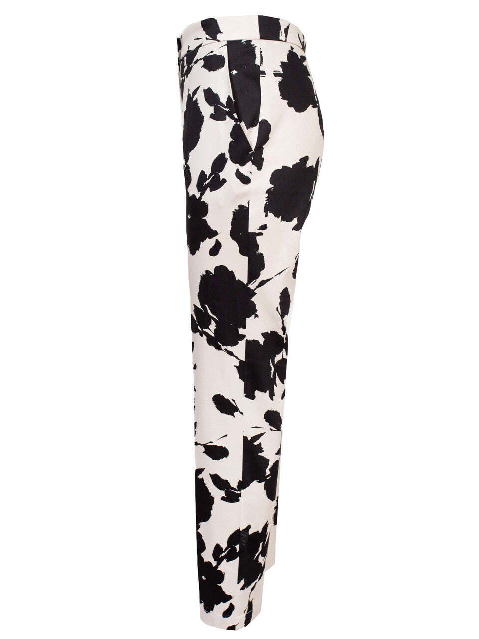 Abstract Printed Tapered Suit Cotton Trousers | LILYA Nolo Store
