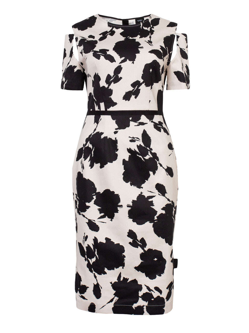 Abstract Printed Classic Tailored Knee-Length Pencil Dress | YASU Nolo Store