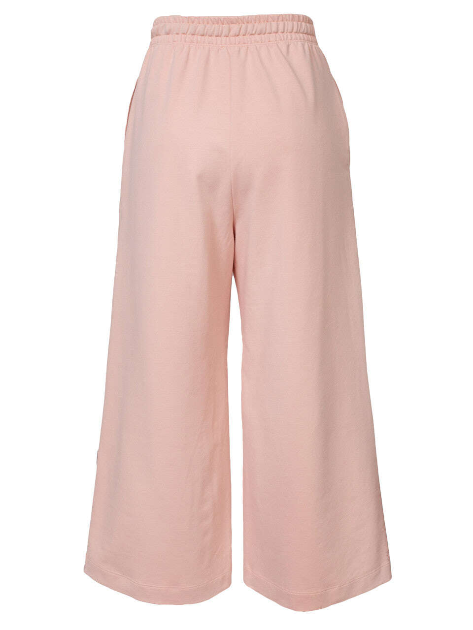 Peach Cotton Sweat Wide Leg Crop Track Pants | MELAHO Nolo Store