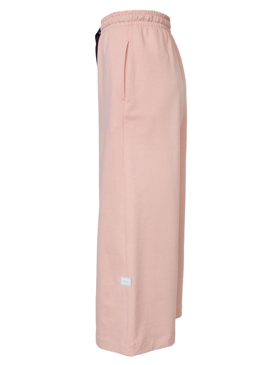 Peach Cotton Sweat Wide Leg Crop Track Pants | MELAHO Nolo Store