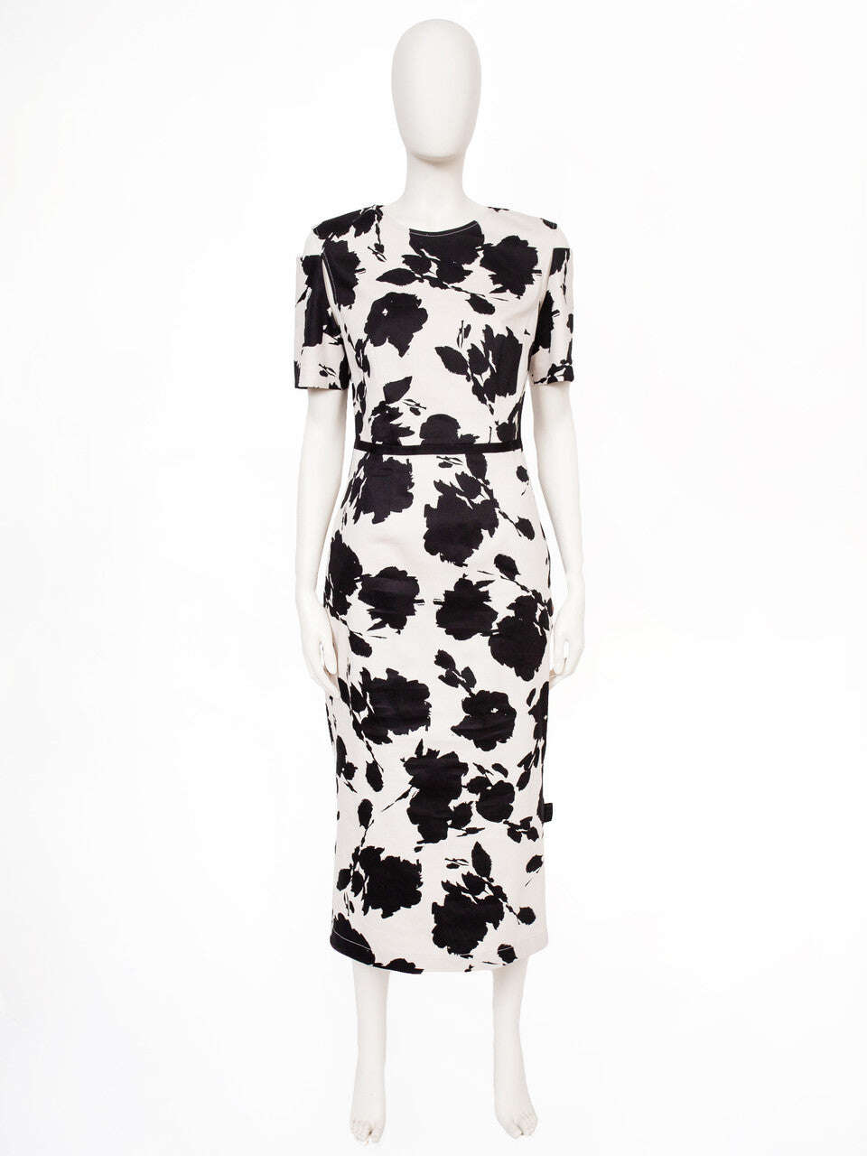 Abstract Printed Classic Tailored Under Knee-Length Pencil Dress | YASU Nolo Store