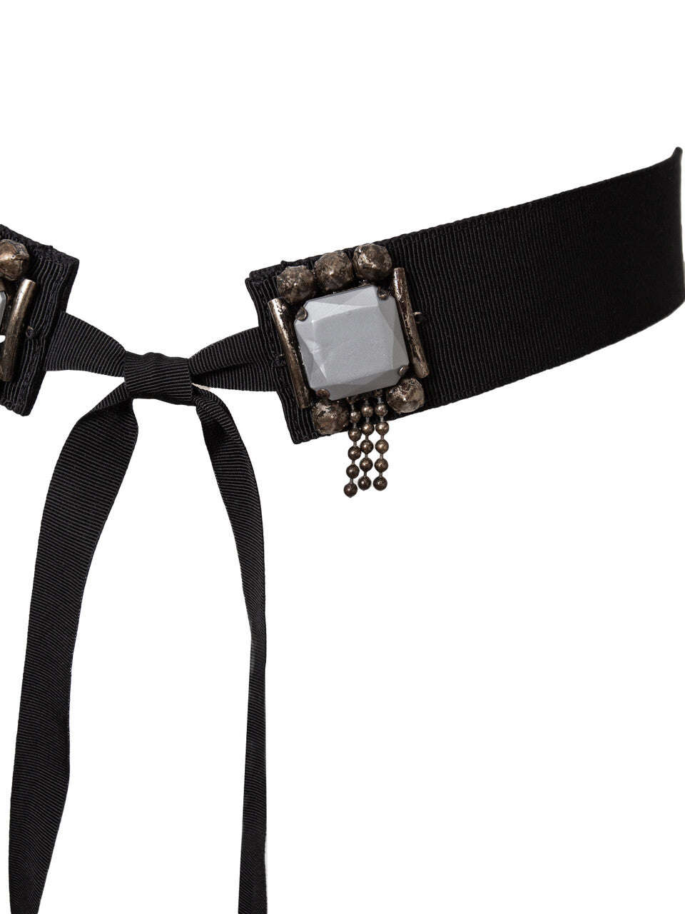 Black One Size Embelishment Belt | ROSETTE Nolo Store