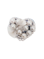 Beaded Brooch In Shape Of Heart | PEARLS Nolo Store