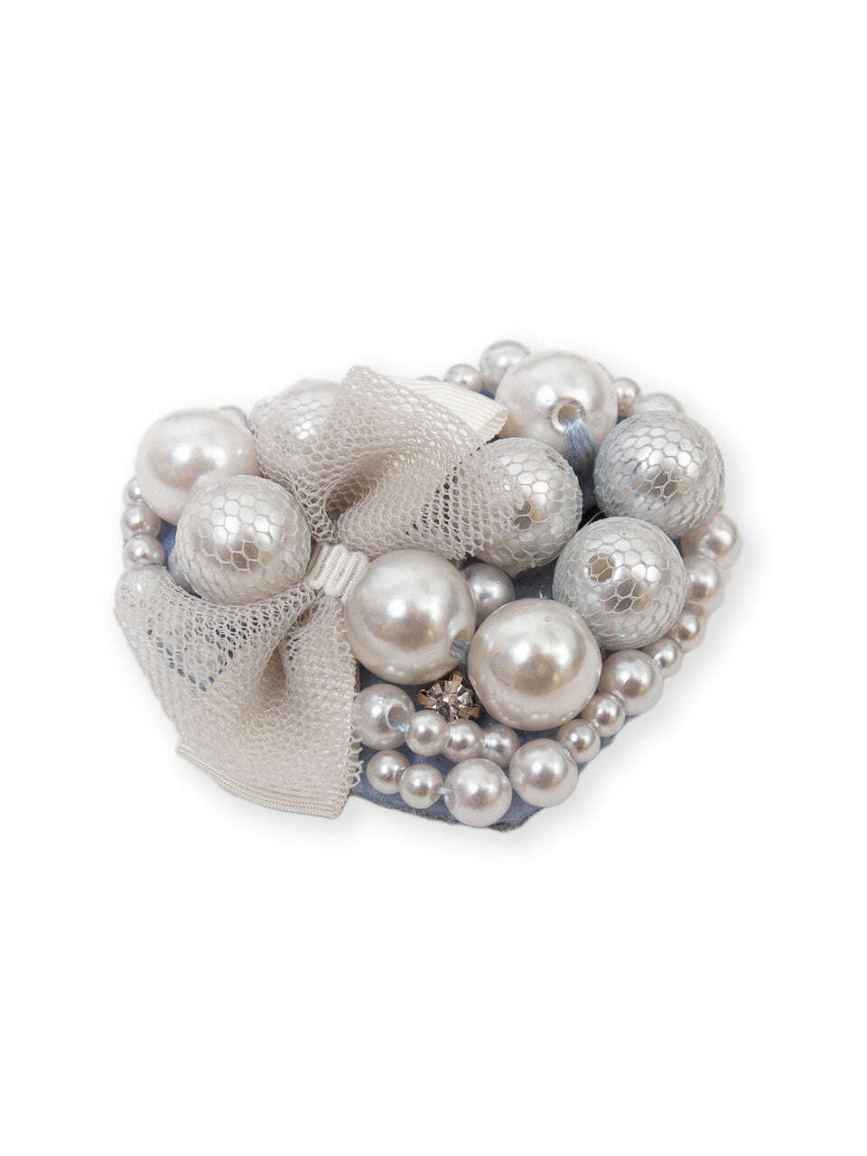 Beaded Brooch In Shape Of Heart | PEARLS Nolo Store