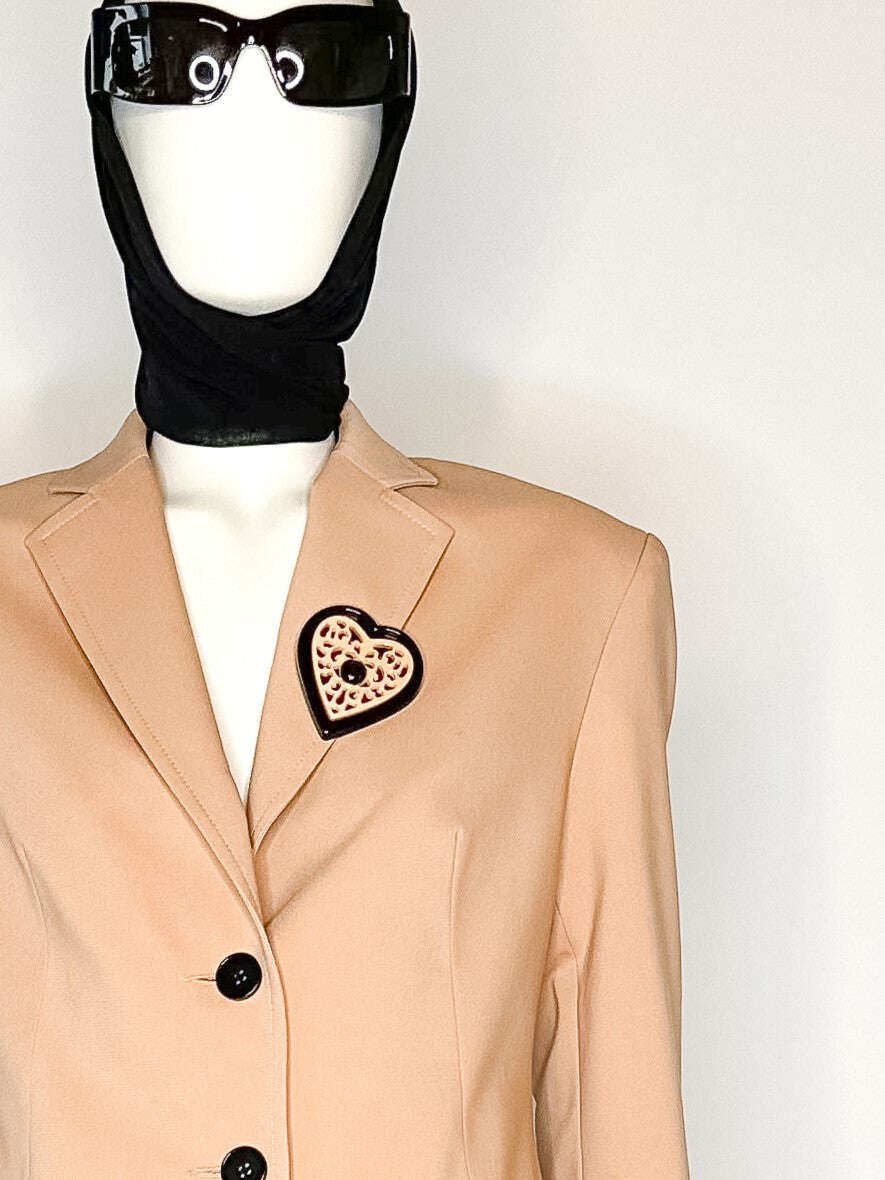 Acrylic Brooch In Shape Of | HEART Nolo Store