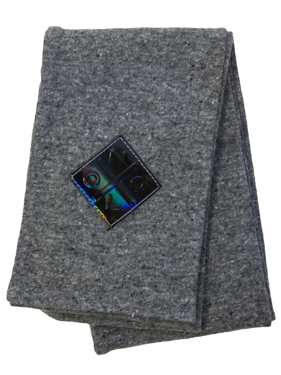 Grey Long Double Knit Wool-Mix Scarf | Telma Nolo Store