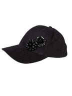 Black Cap With Decorative Brooches | NONA Nolo Store