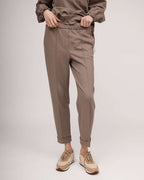 Grey jersey classic trousers | PETRA Nolo Store