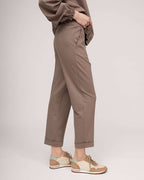 Grey jersey classic trousers | PETRA Nolo Store