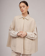 Elegant cream-colored finish with a pronounced fabric texture | YOVANNA Nolo Store