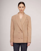 Classic jacket-style coat with dropped shoulder line | MICAELA Nolo Store