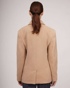 Classic jacket-style coat with dropped shoulder line | MICAELA Nolo Store