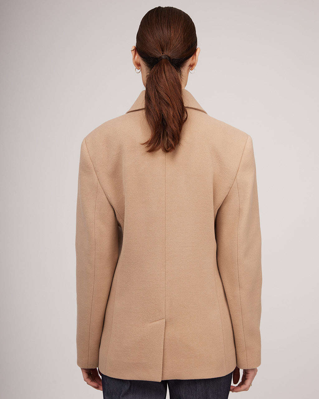 Classic jacket-style coat with dropped shoulder line | MICAELA Nolo Store