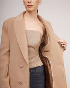 Classic jacket-style coat with dropped shoulder line | MICAELA Nolo Store