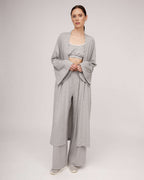 Grey wide jersey trousers | ULMA Nolo Store