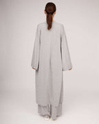 Light grey kimono-style cardigan without closure | TONIA Nolo Store